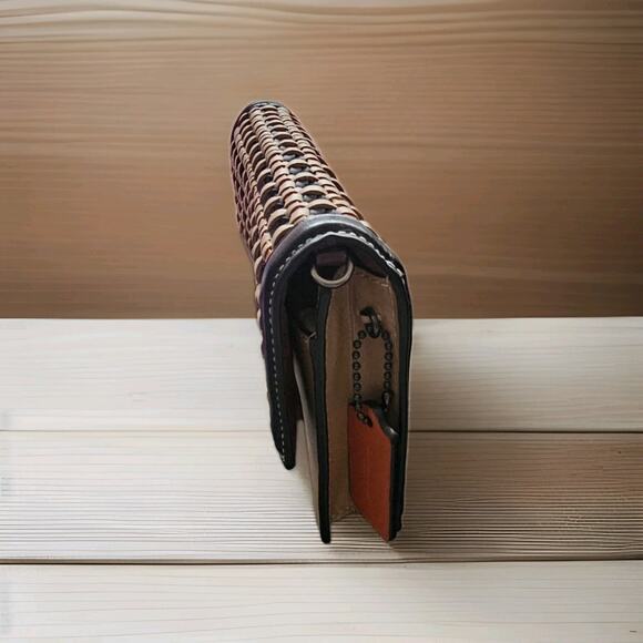 Coach 3652 Hutton Clutch With Weaving - Picture 2 of 4